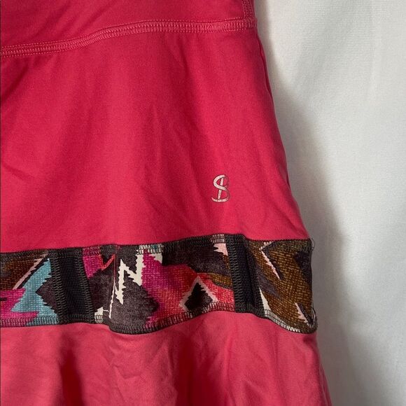 Sofibella Pink Print Golf Tennis Pickleball Skort size Large - Picture 2 of 6